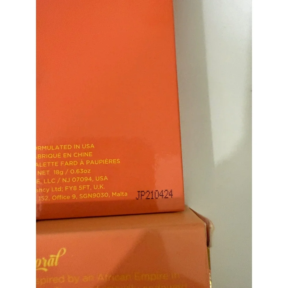 2 x Juvia's Place The Nubian 3 Coral Eyeshadow Palette 12 Shades New in Box